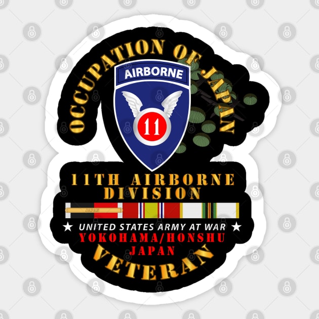 Occupation Japan w 11th Airborne Division w OCCUPY - COLD SVC Sticker by twix123844